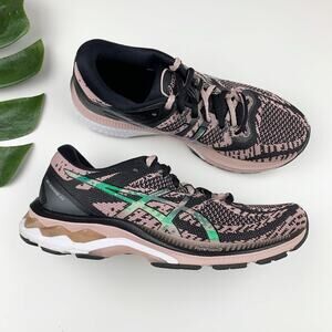 Asics Gel-Kayano 27 Running Shoes Black Ginger Peach Sneakers Women's 8.5